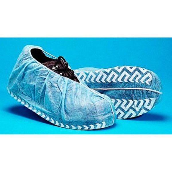 Keystone Safety Polypropylene Non-Skid Shoe Covers, Blue with White Tread, LG, 300/Case SC-NWI-NS